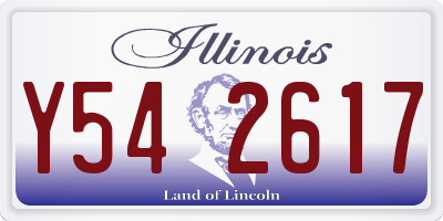 IL license plate Y542617