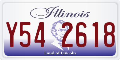 IL license plate Y542618