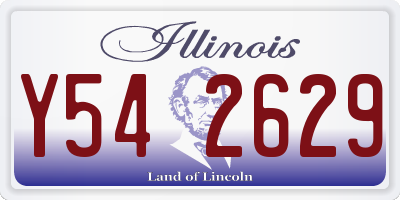 IL license plate Y542629