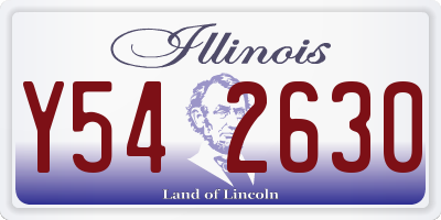 IL license plate Y542630