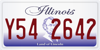 IL license plate Y542642