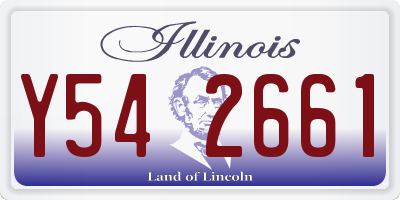 IL license plate Y542661
