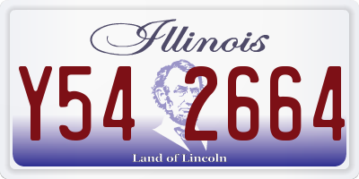IL license plate Y542664