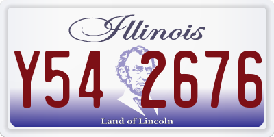 IL license plate Y542676