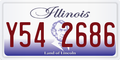 IL license plate Y542686