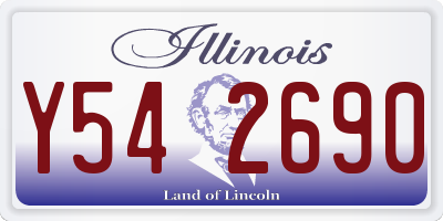 IL license plate Y542690