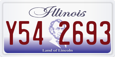 IL license plate Y542693