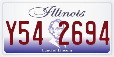 IL license plate Y542694