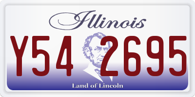 IL license plate Y542695