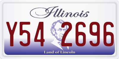 IL license plate Y542696