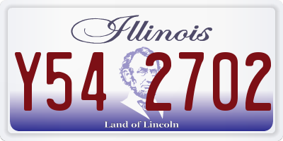 IL license plate Y542702