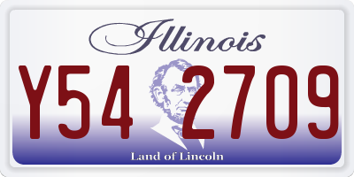 IL license plate Y542709