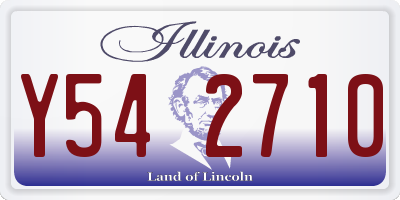 IL license plate Y542710