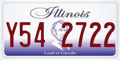 IL license plate Y542722