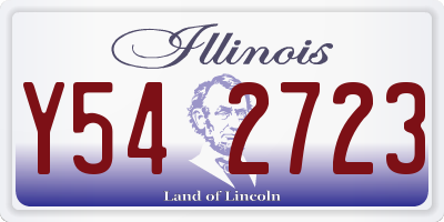 IL license plate Y542723