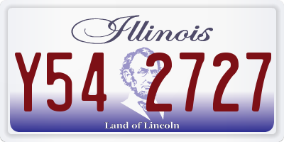 IL license plate Y542727