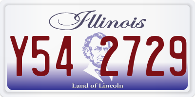 IL license plate Y542729