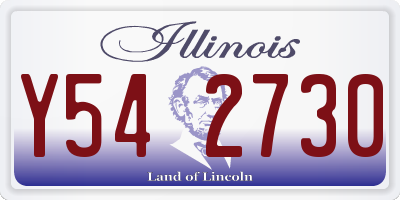 IL license plate Y542730