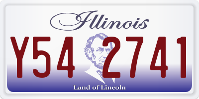 IL license plate Y542741