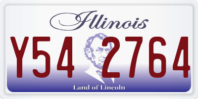 IL license plate Y542764
