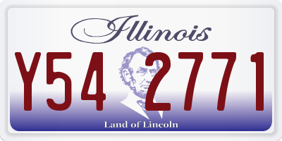 IL license plate Y542771