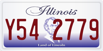 IL license plate Y542779
