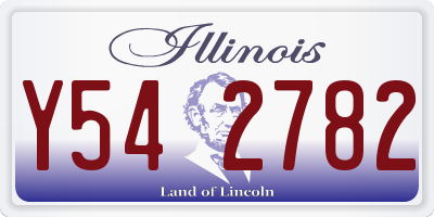 IL license plate Y542782