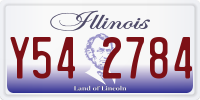 IL license plate Y542784