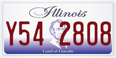 IL license plate Y542808