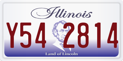 IL license plate Y542814