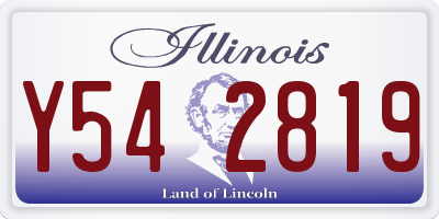 IL license plate Y542819