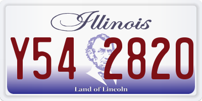 IL license plate Y542820