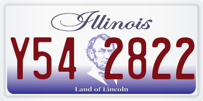 IL license plate Y542822