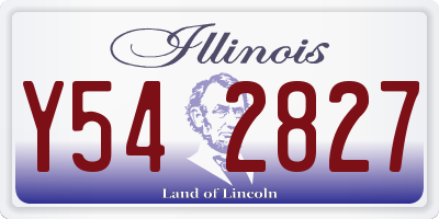 IL license plate Y542827