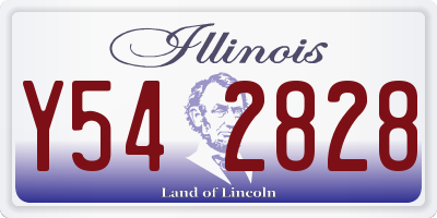 IL license plate Y542828