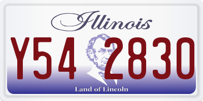 IL license plate Y542830
