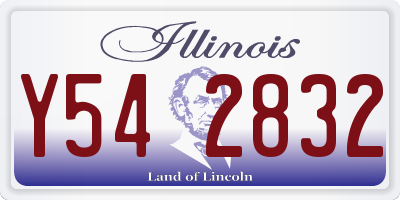 IL license plate Y542832
