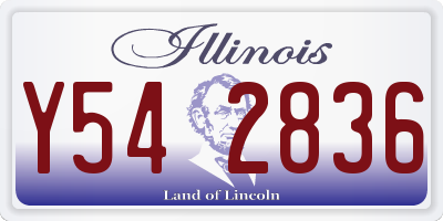 IL license plate Y542836