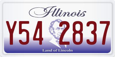 IL license plate Y542837