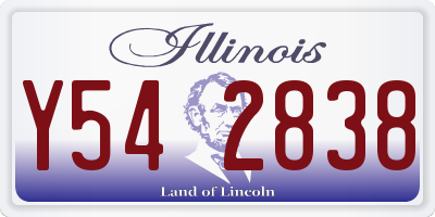 IL license plate Y542838