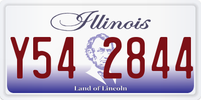 IL license plate Y542844
