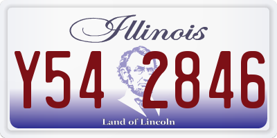 IL license plate Y542846