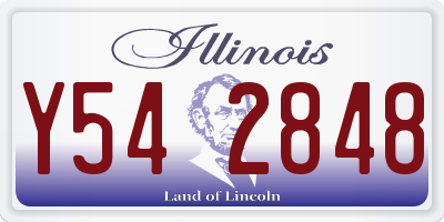 IL license plate Y542848