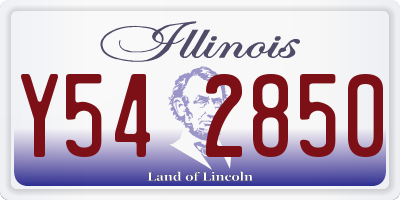 IL license plate Y542850