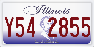 IL license plate Y542855