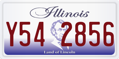 IL license plate Y542856