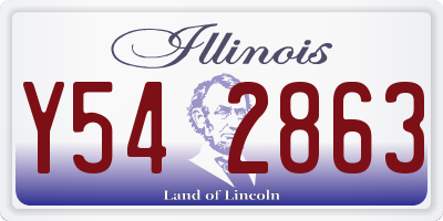 IL license plate Y542863