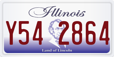 IL license plate Y542864