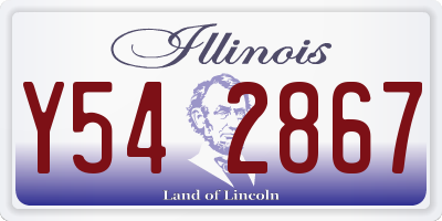 IL license plate Y542867