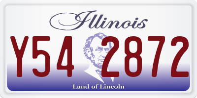 IL license plate Y542872